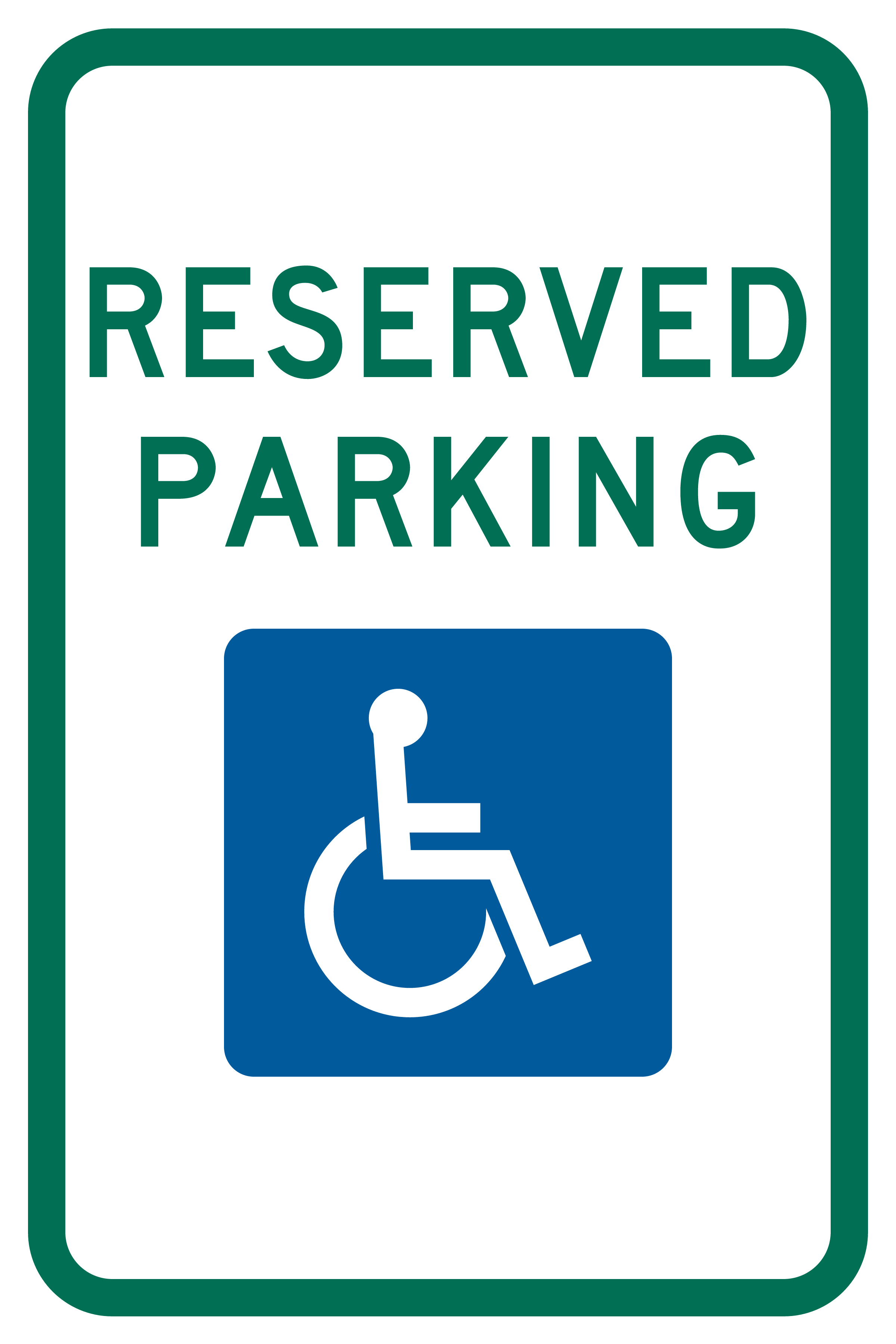 Accessible Parking Sign sign