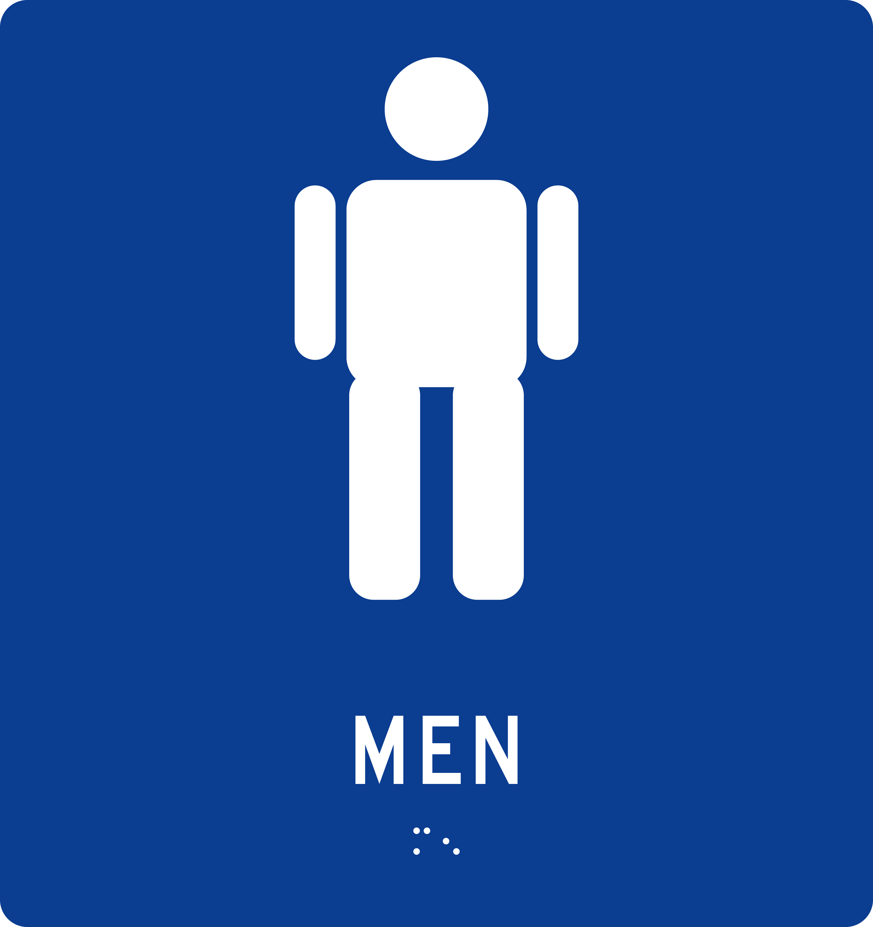 ADA Restroom Sign: Men · No sign
