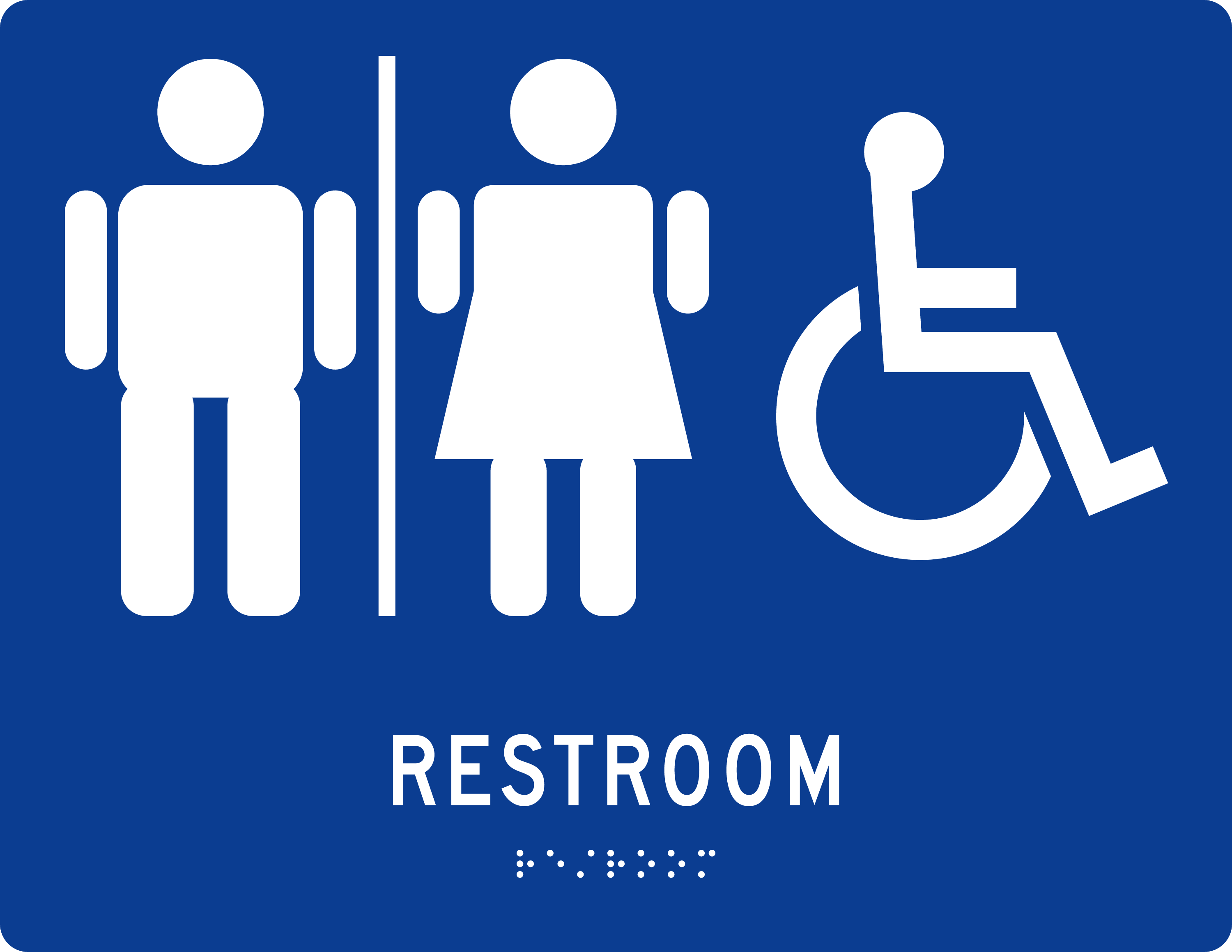 ADA Restroom Sign sign