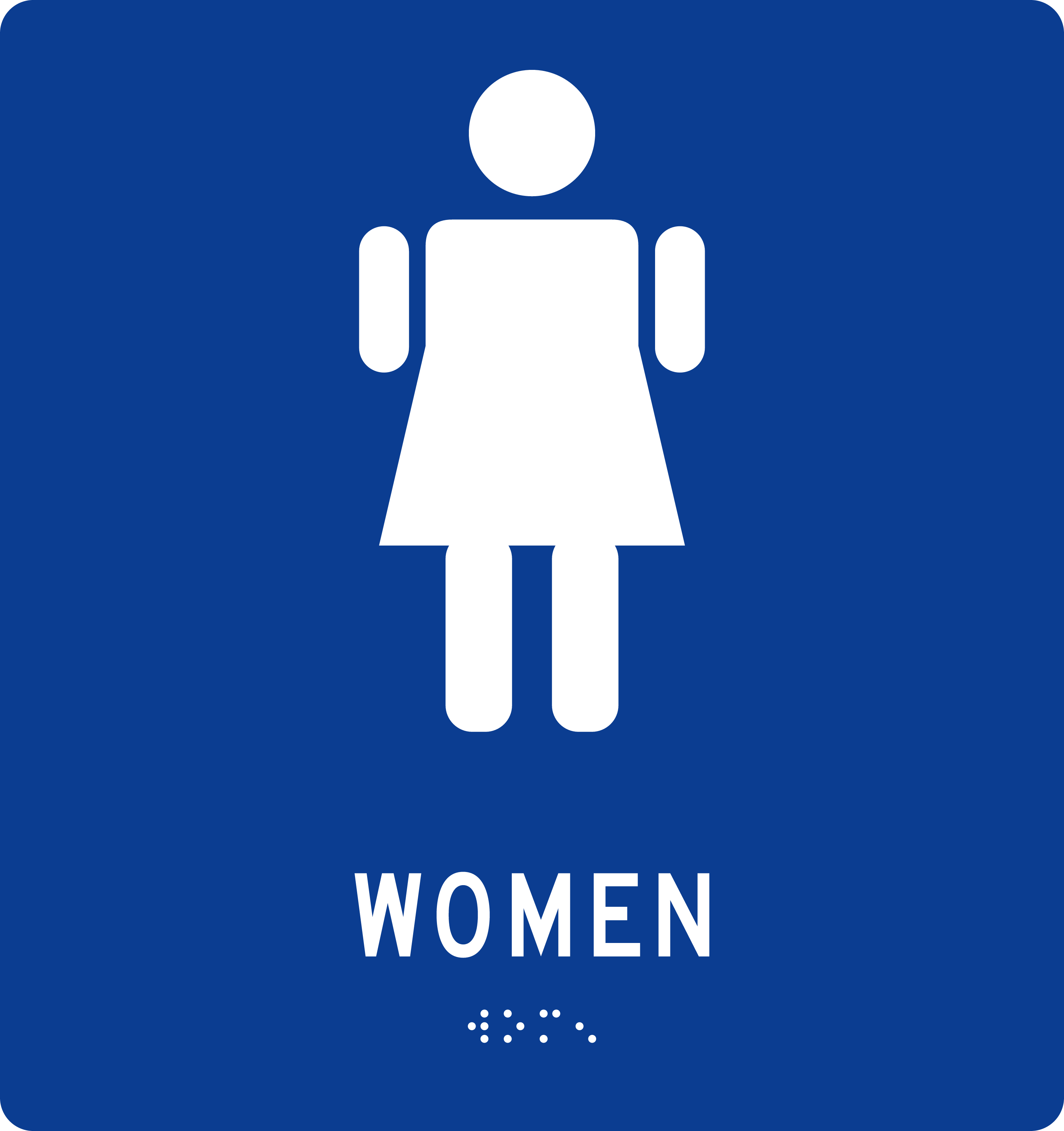 ADA Restroom Sign: Women · No sign