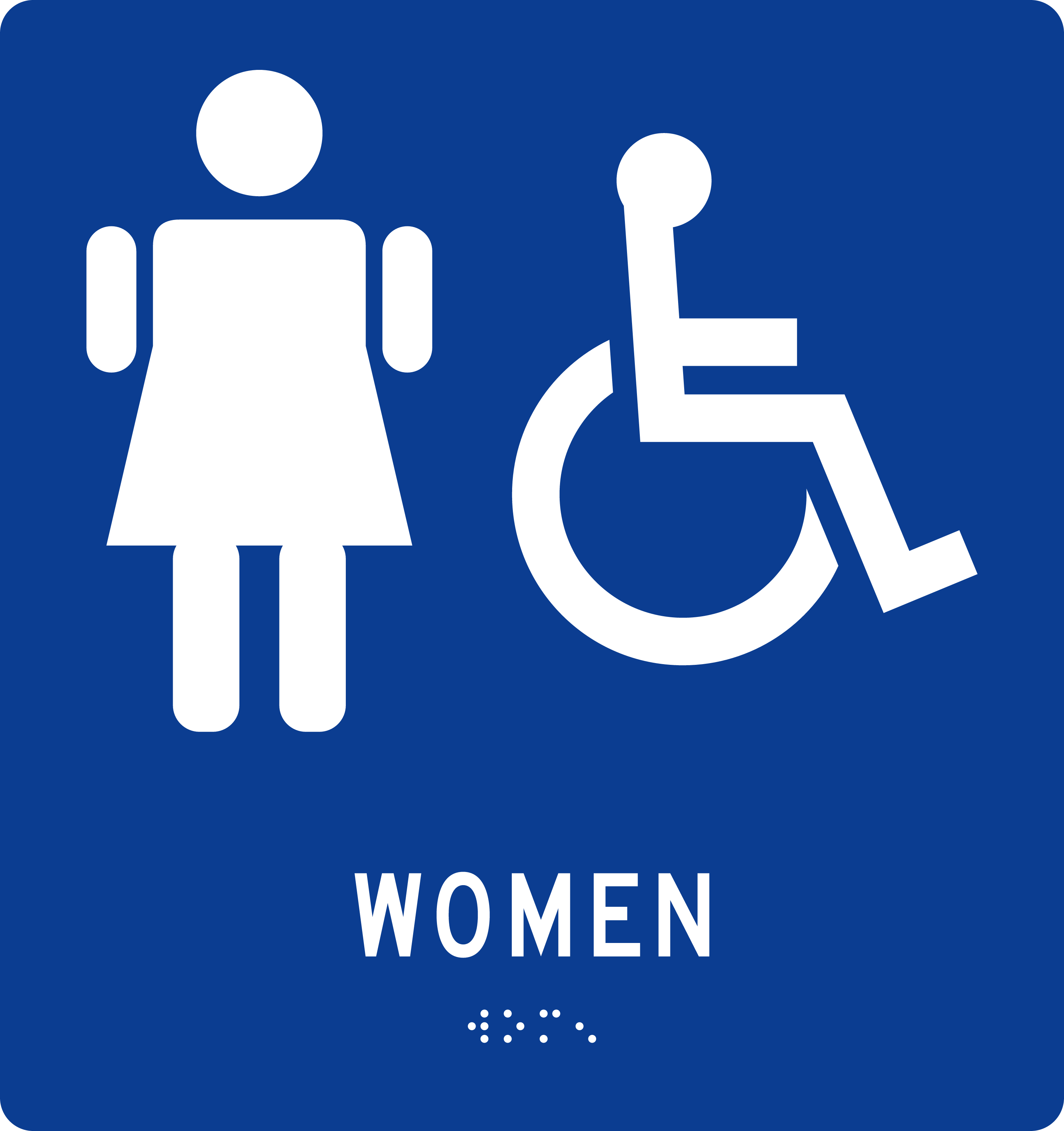 ADA Restroom Sign: Women sign