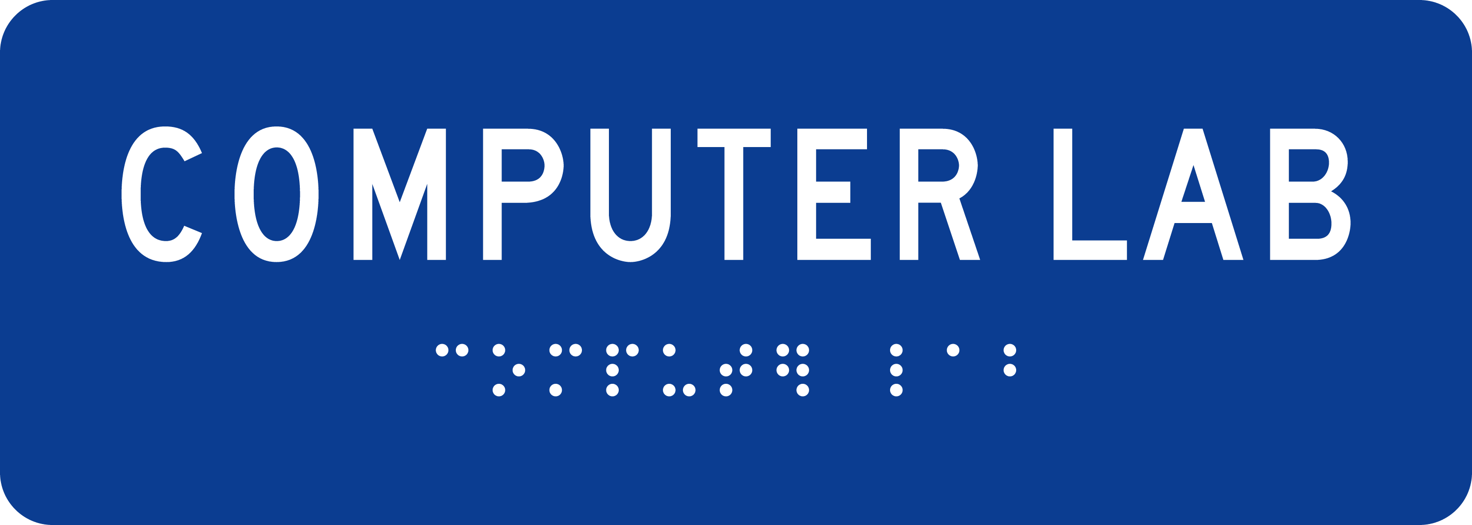 ADA Room Sign: COMPUTER LAB sign