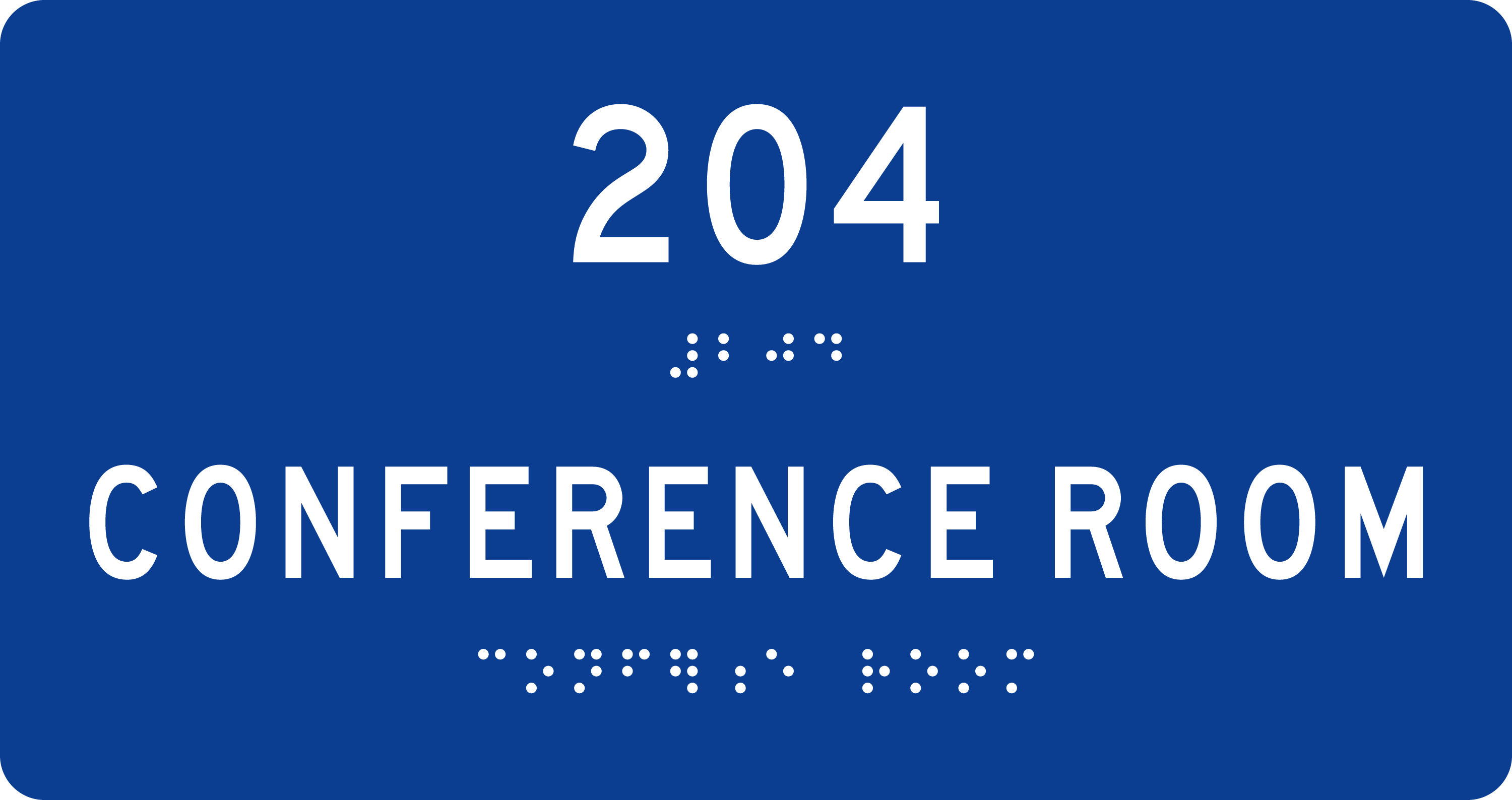 ADA Room Sign: 204 sign