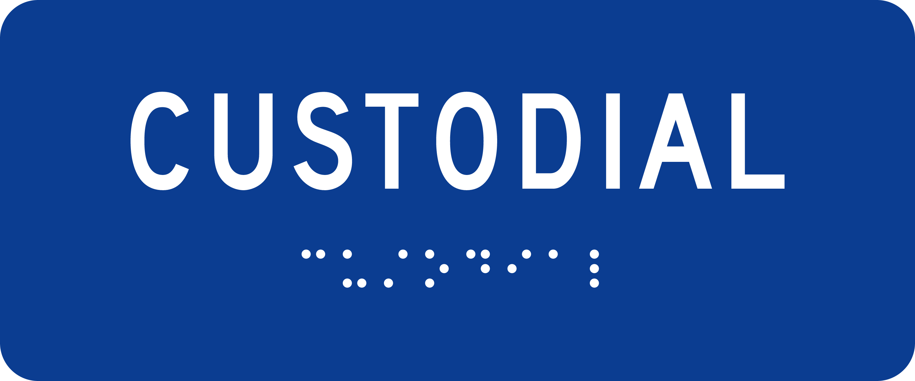 ADA Room Sign: CUSTODIAL sign