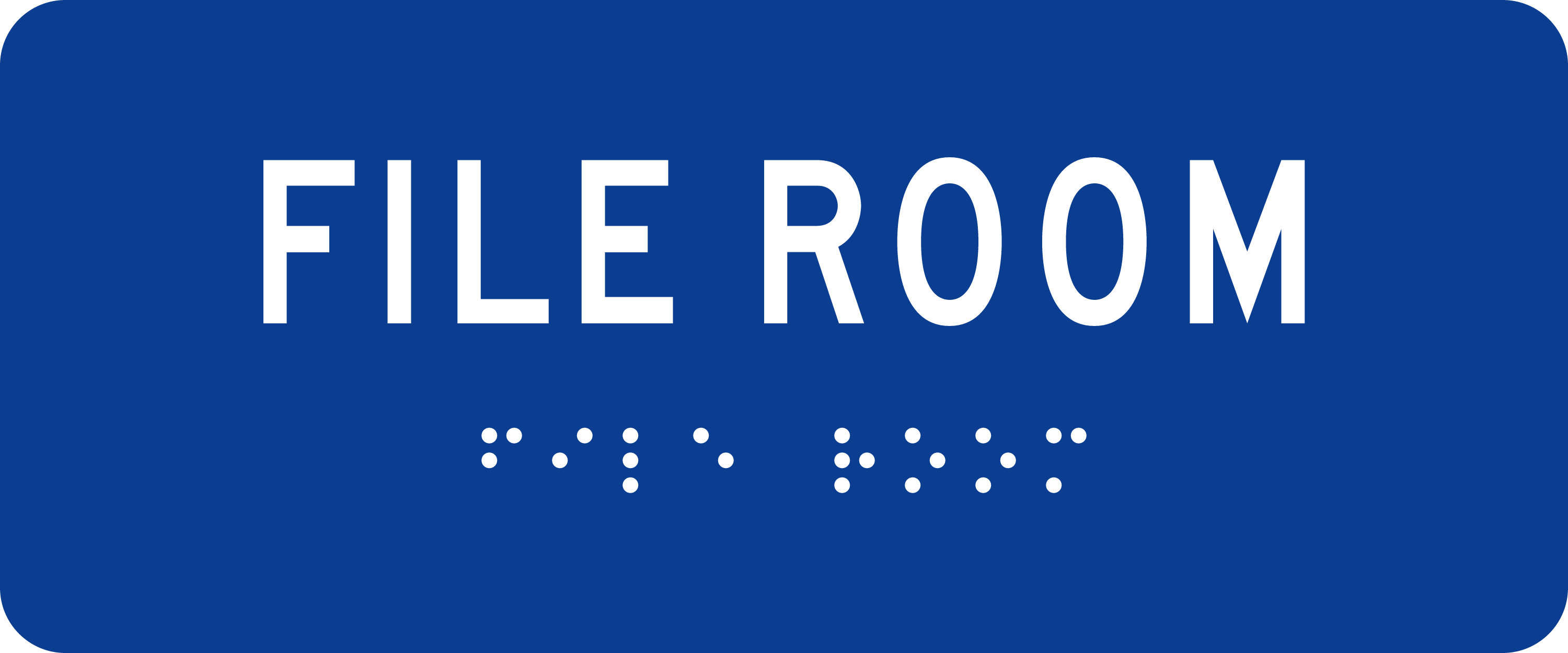 ADA Room Sign: FILE ROOM sign