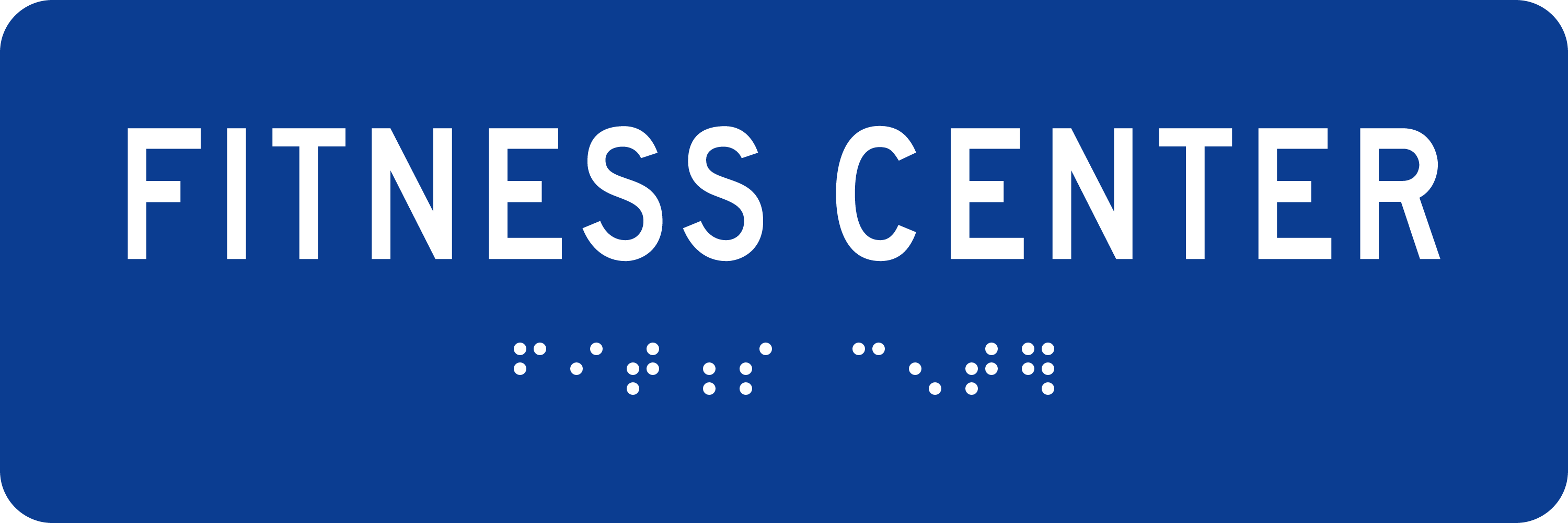 ADA Room Sign: FITNESS CENTER sign