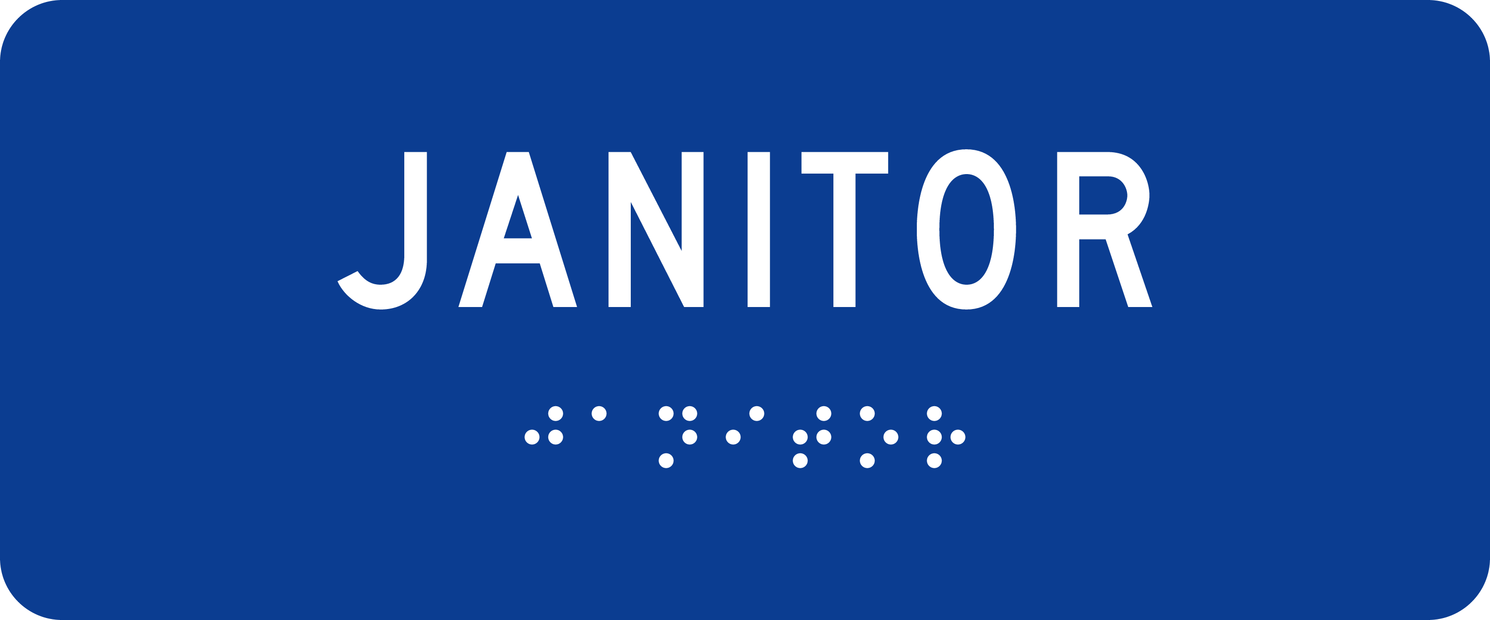 ADA Room Sign: JANITOR sign