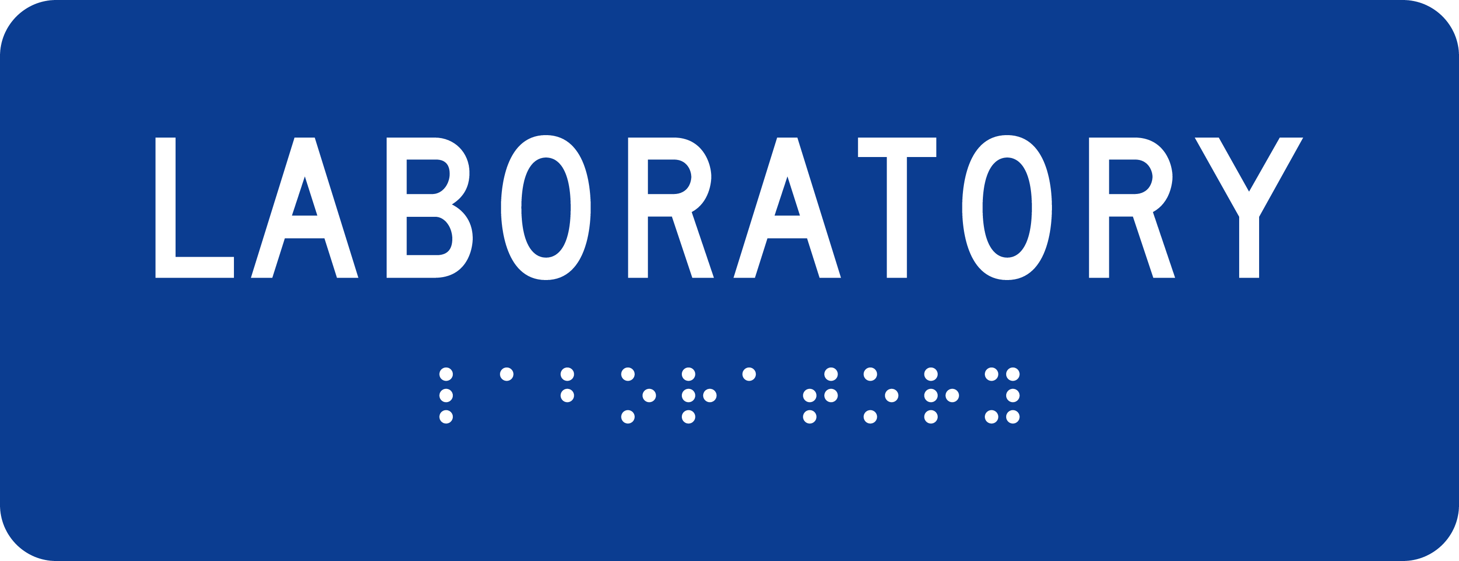 ADA Room Sign: LABORATORY sign