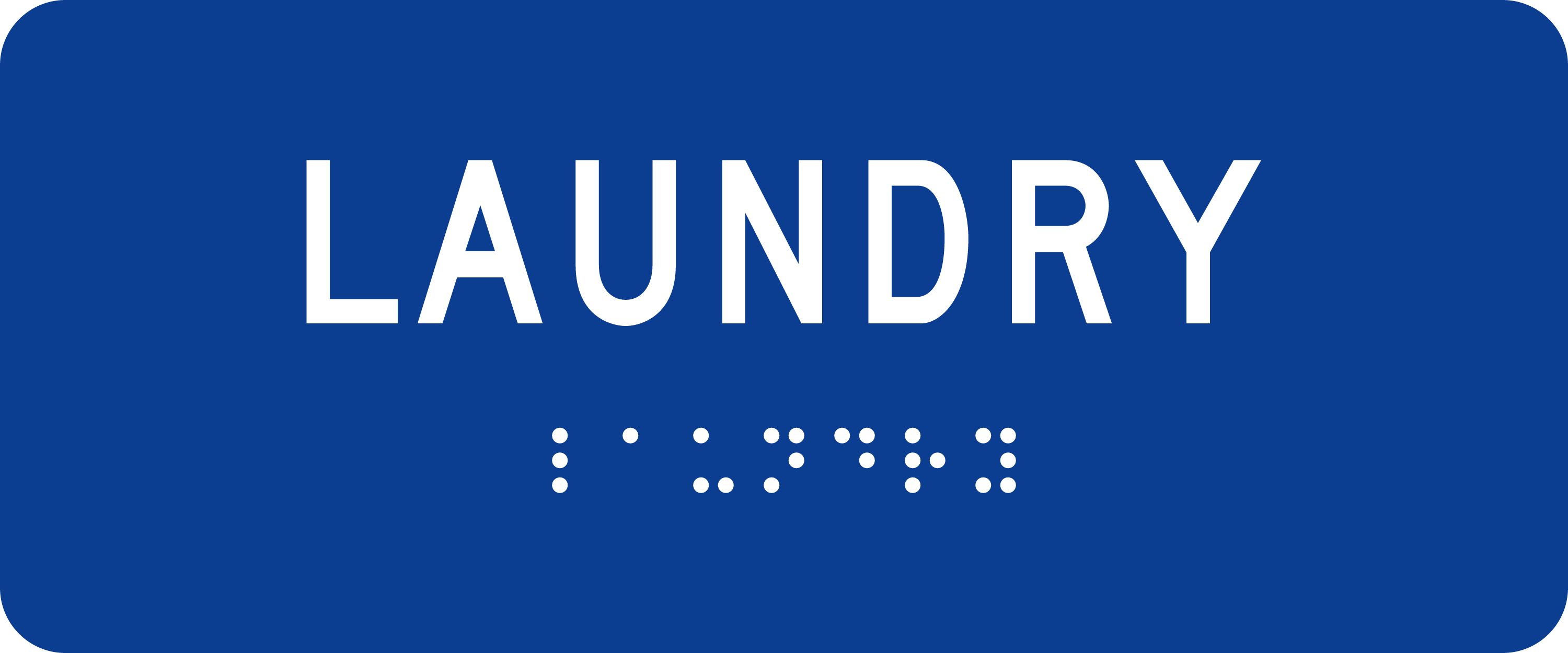 ADA Room Sign: LAUNDRY sign