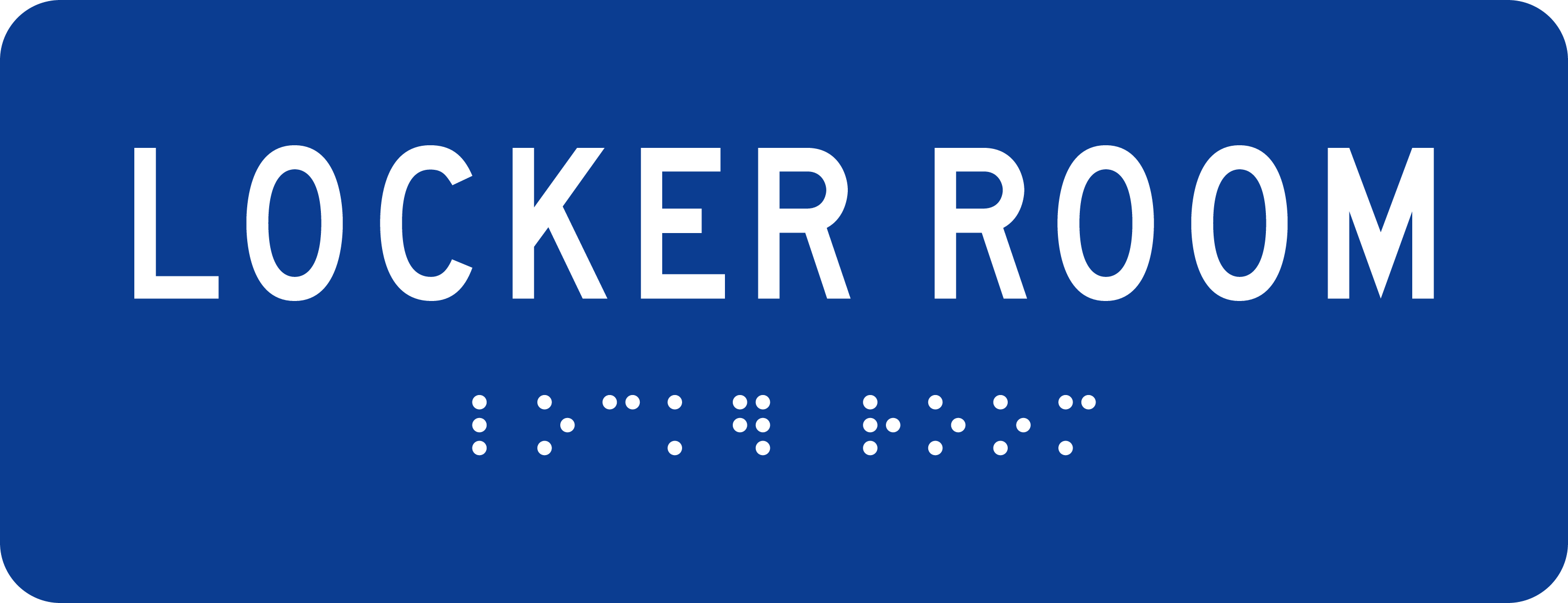 ADA Room Sign: LOCKER ROOM sign
