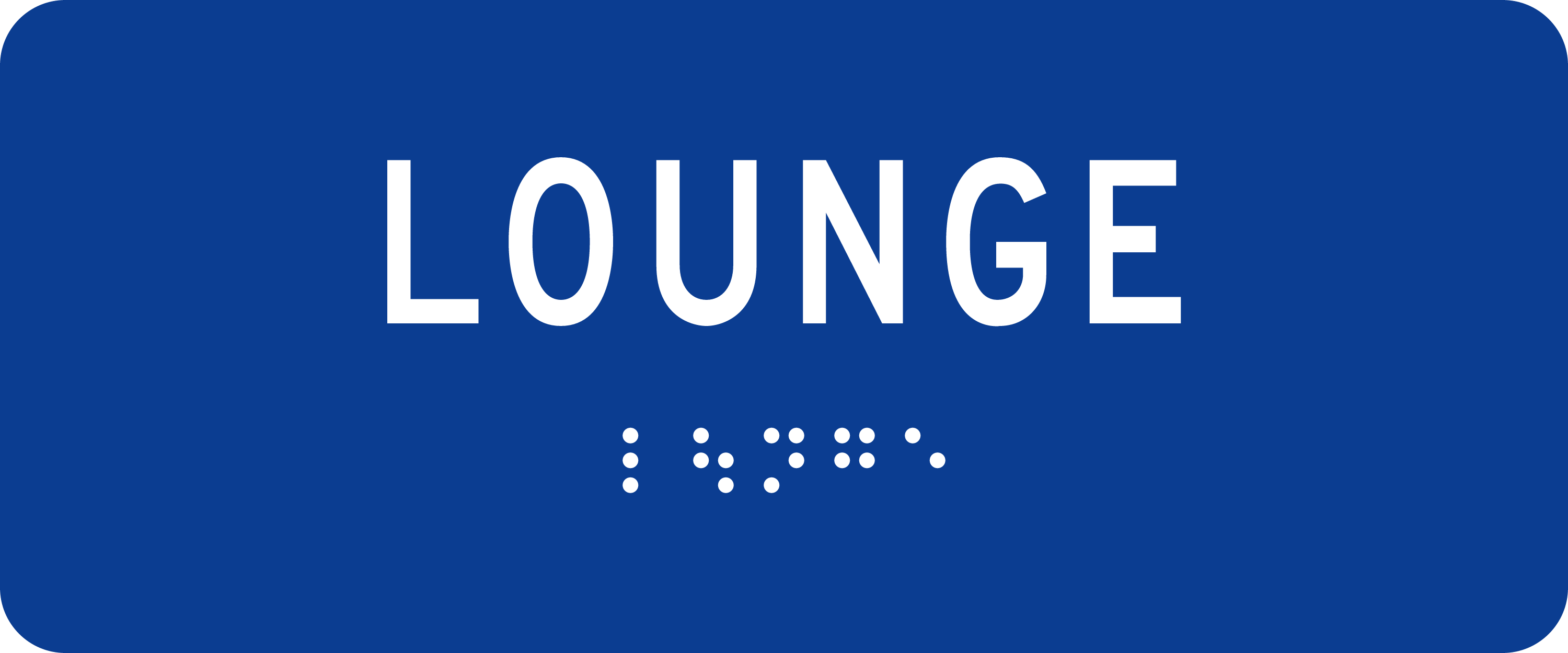 ADA Room Sign: LOUNGE sign