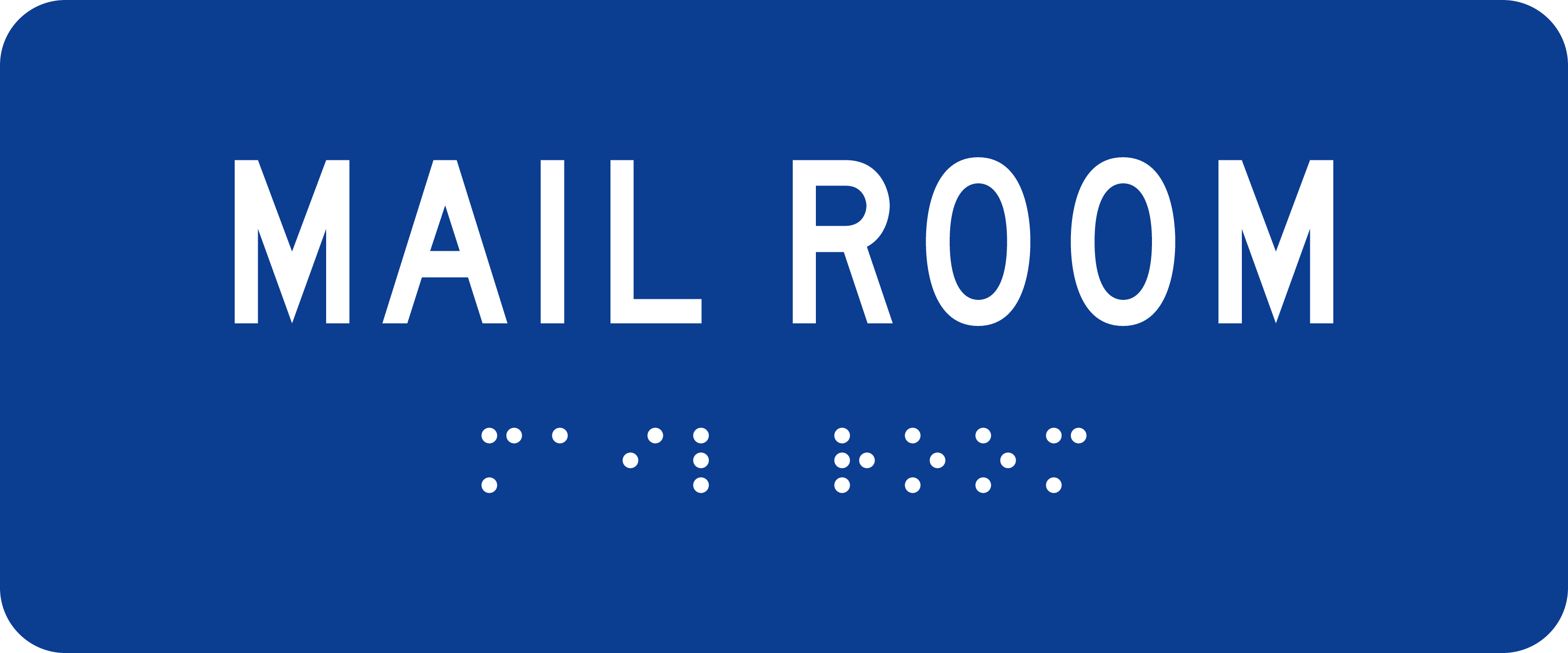 ADA Room Sign: MAIL ROOM sign