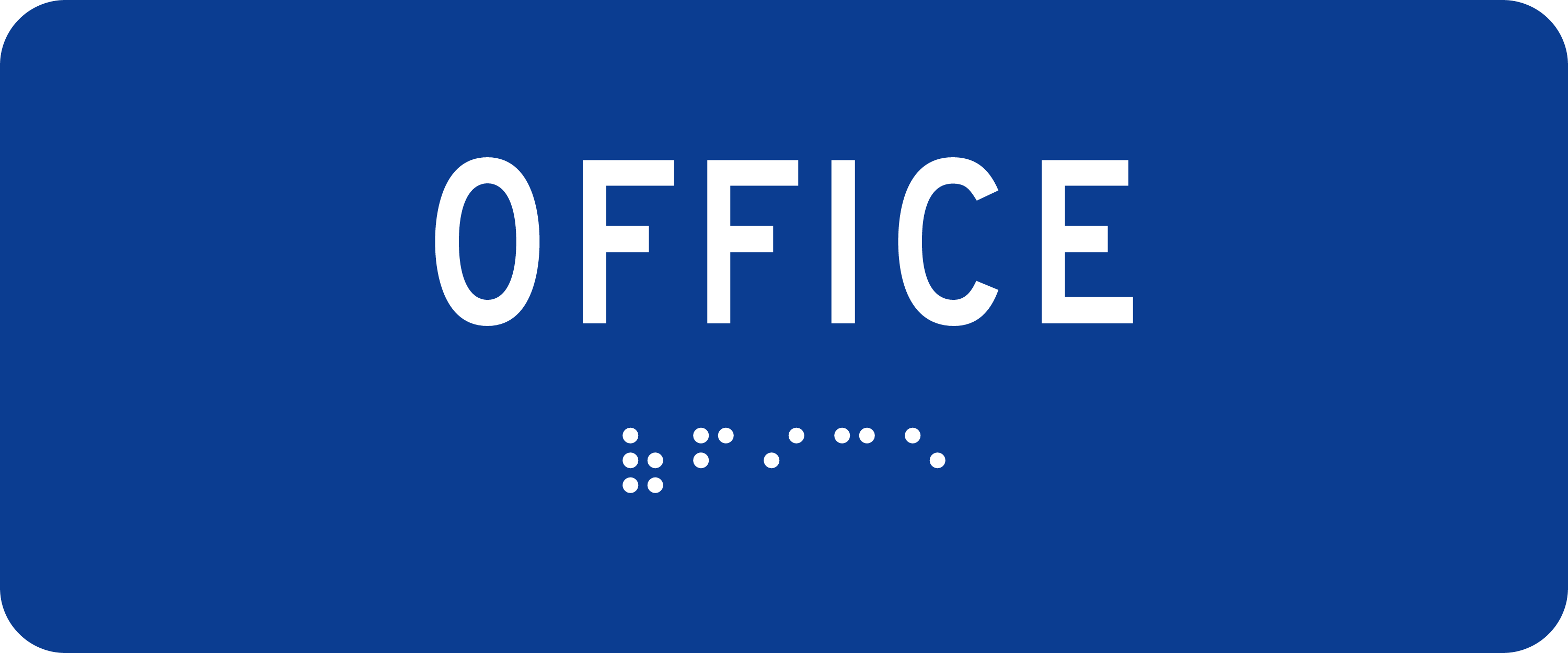 ADA Room Sign: OFFICE sign
