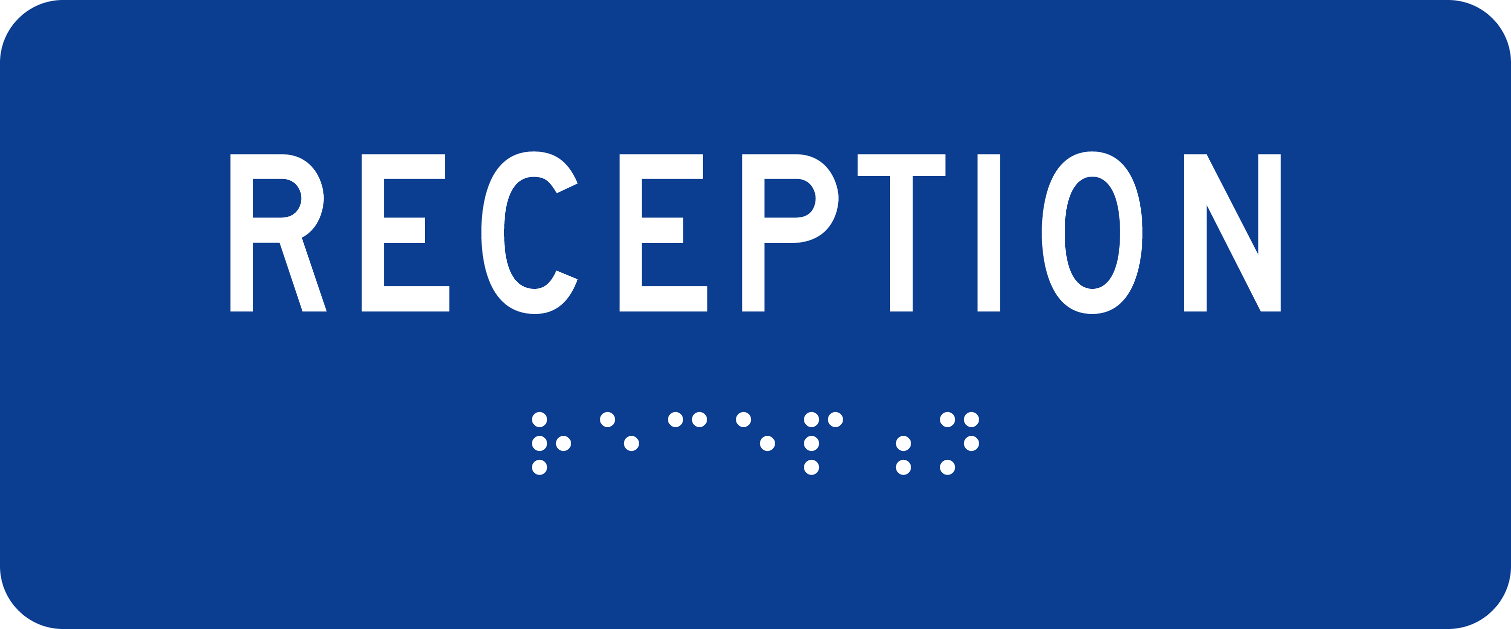 ADA Room Sign: RECEPTION sign