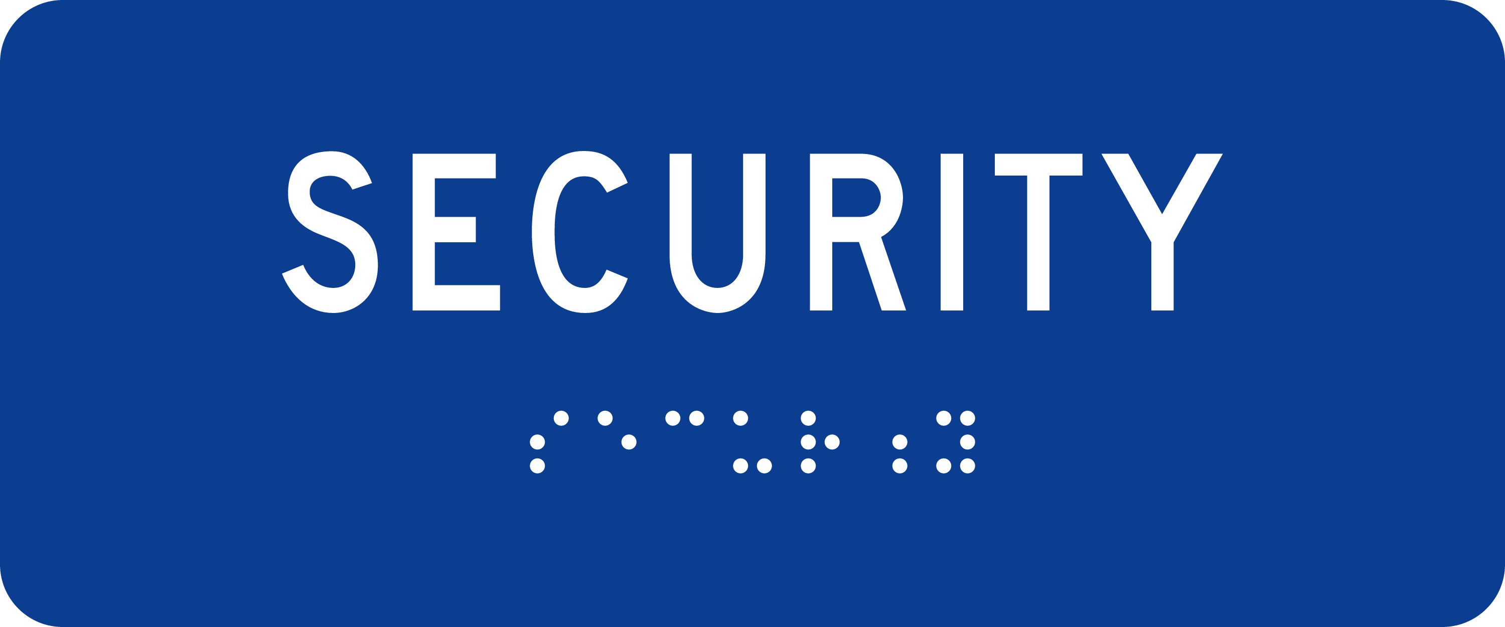 ADA Room Sign: SECURITY sign