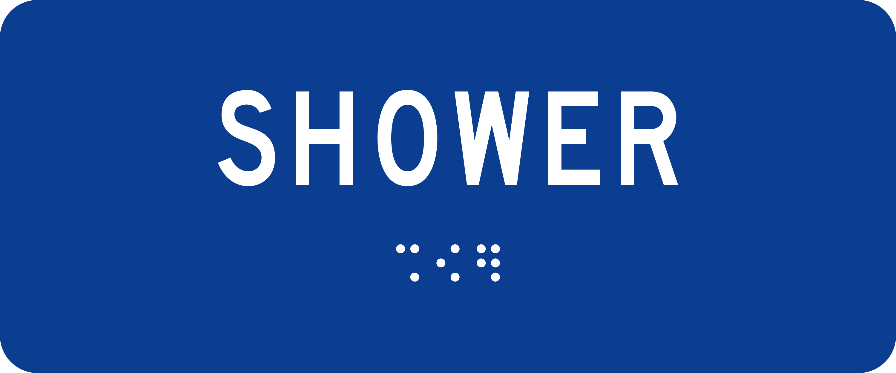 ADA Room Sign: SHOWER sign