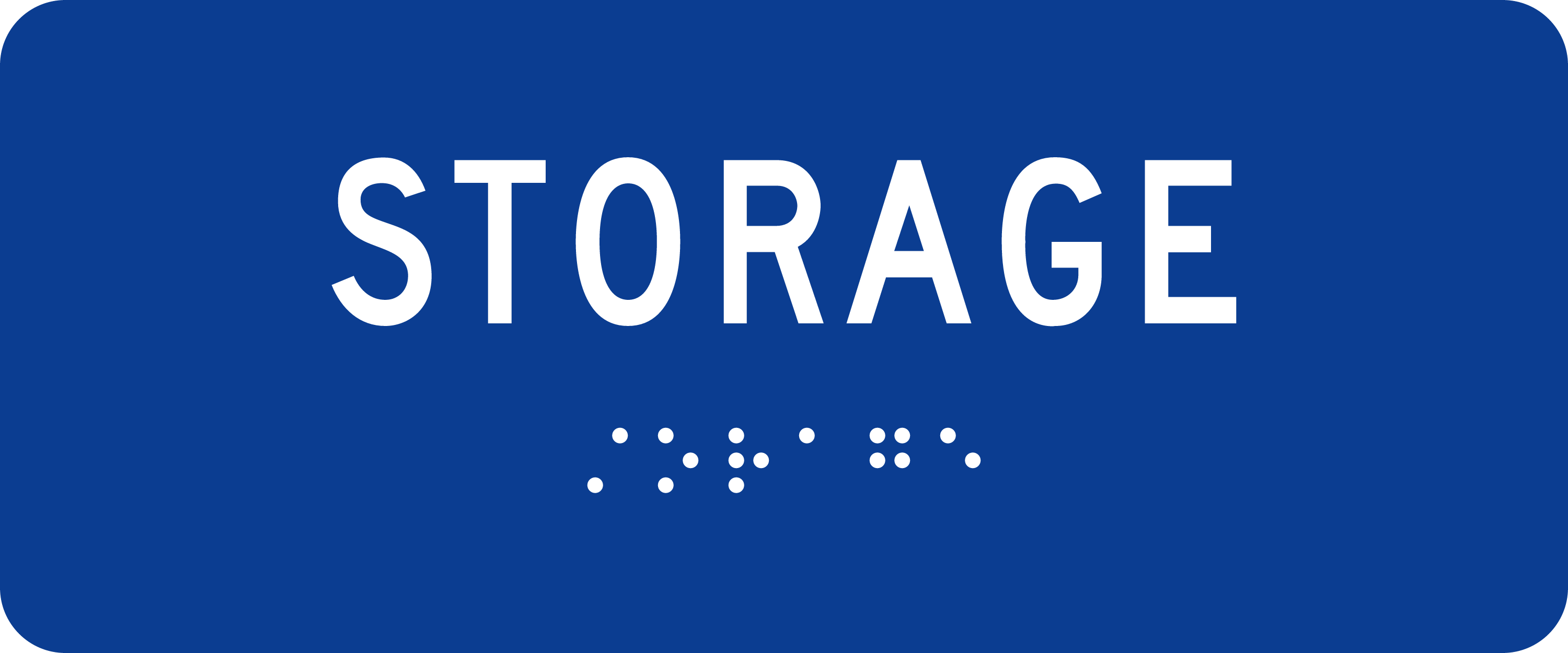 ADA Room Sign: STORAGE sign