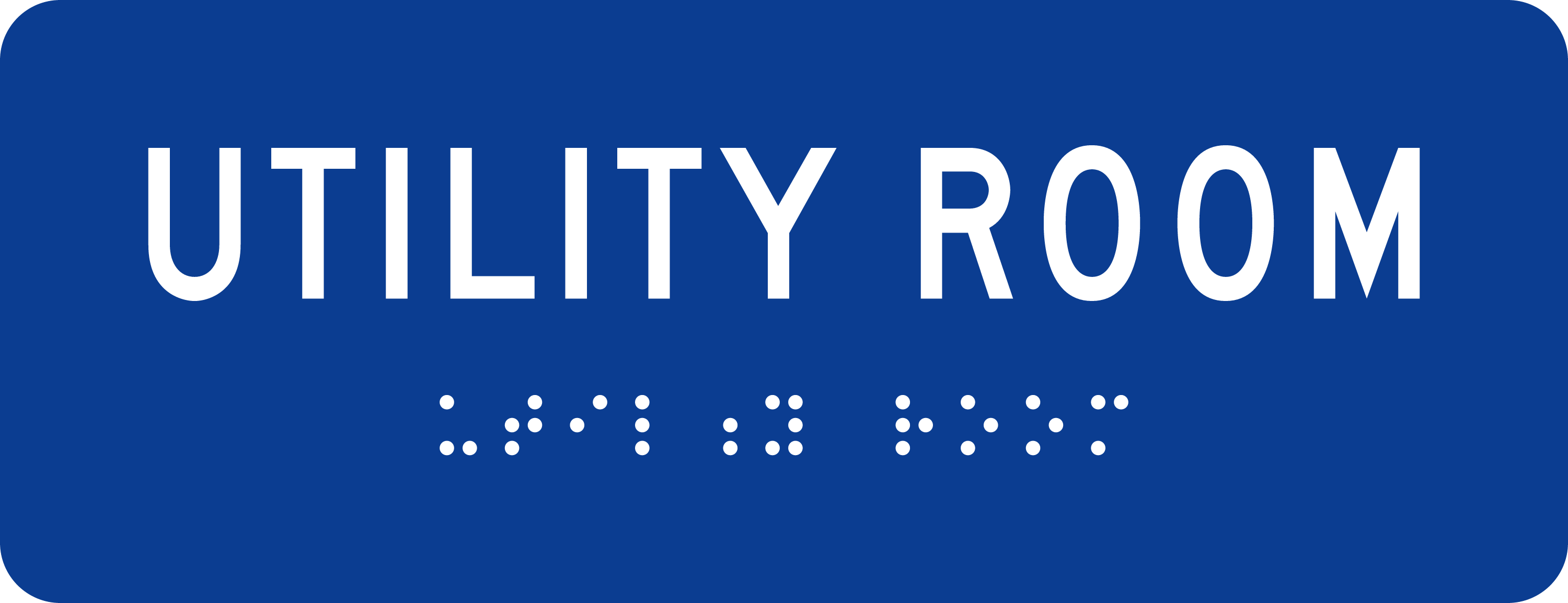 ADA Room Sign: UTILITY ROOM sign