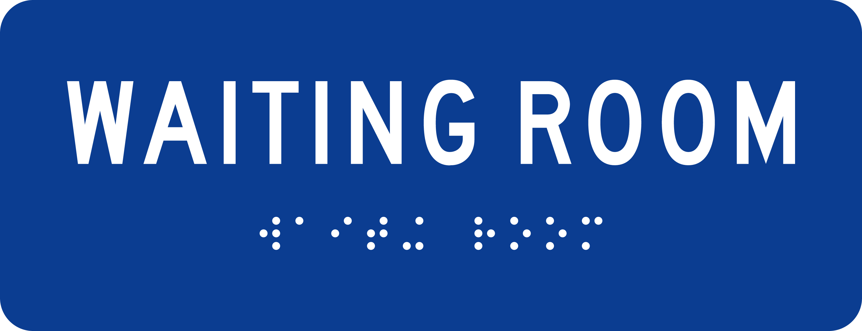 ADA Room Sign: WAITING ROOM sign