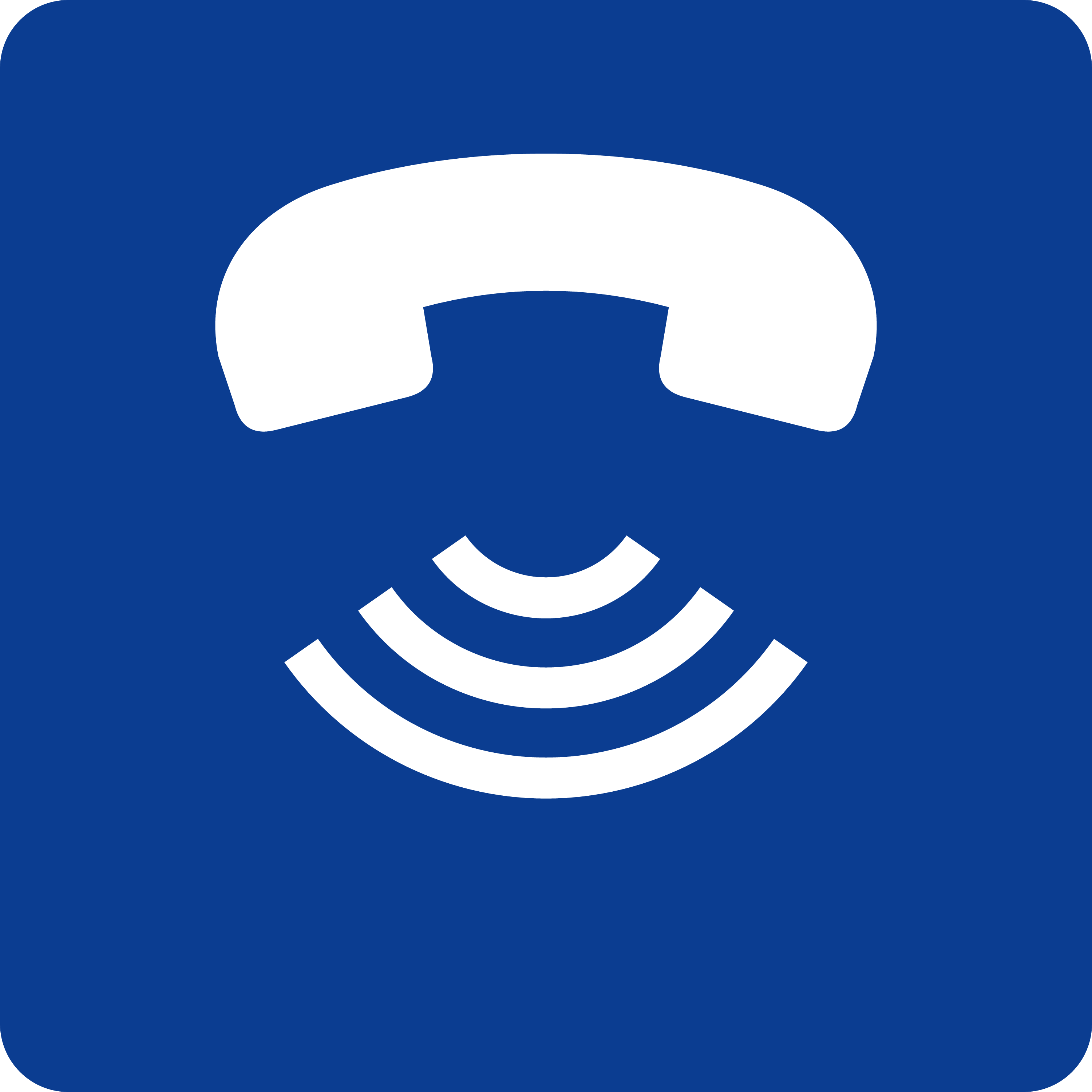 Accessibility Symbol Sign: Volume control telephone sign
